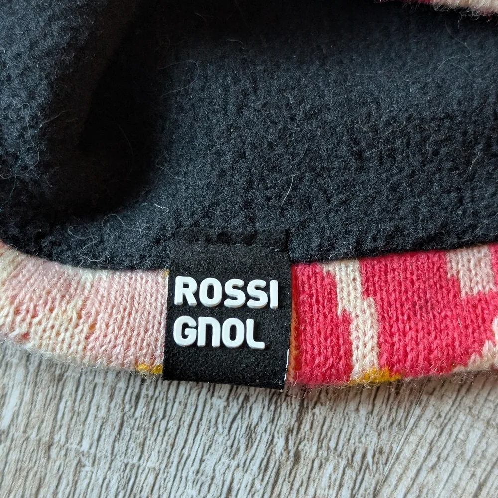 Rossignol Jr. Ariana Pom Pom Knit Beanie Animal Print